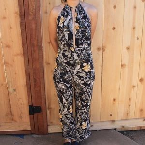 Free People Floral Jumpsuit